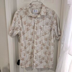3/$10 Hurley Beige Palm Tree Shirt